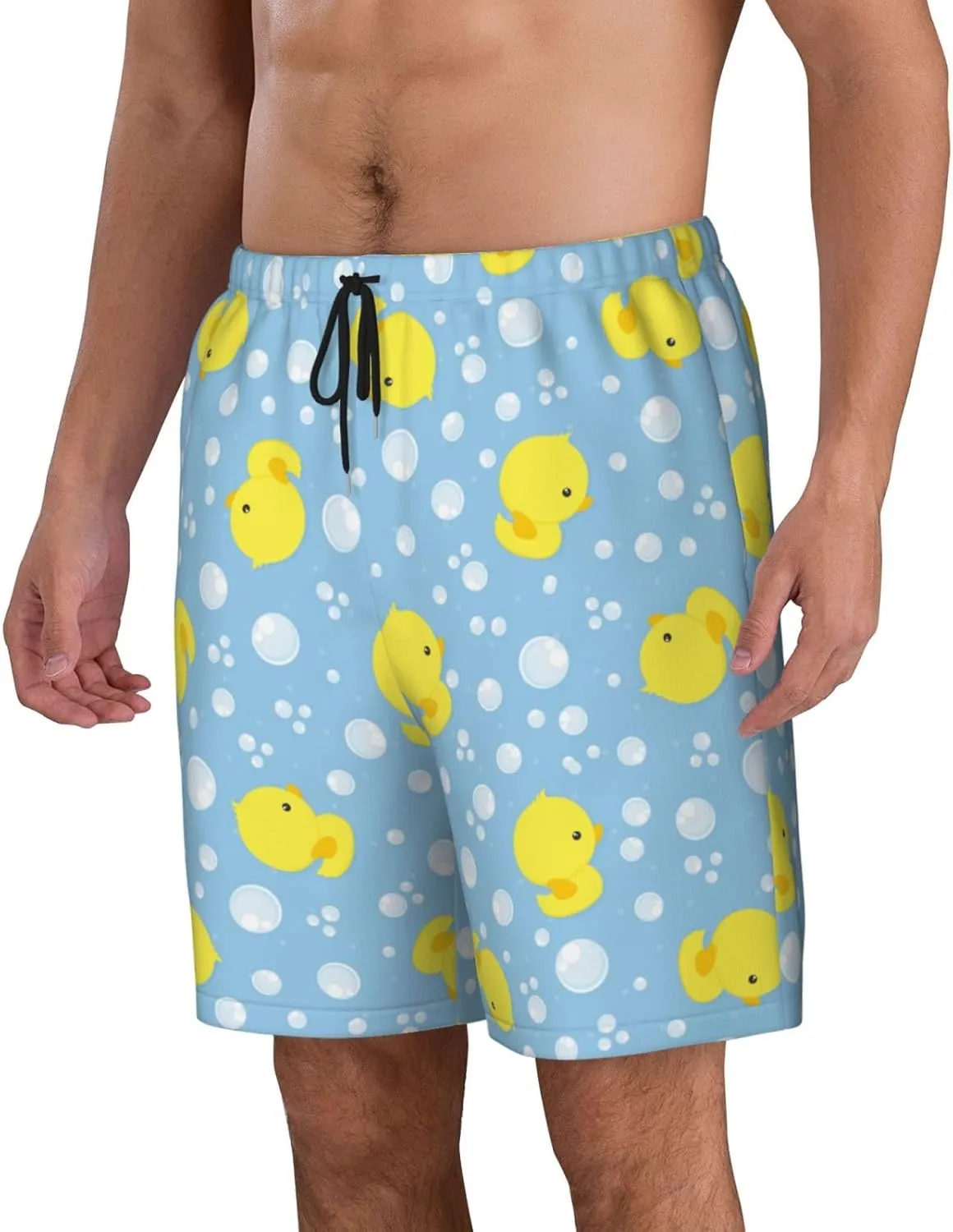 Mens Swim Trunks Quick Dry Swim Shorts with Mesh Lining Breathable Men's Beach Pants Swimwear Bathing Suits