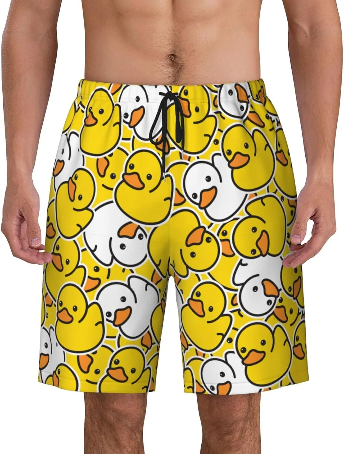 Mens Swim Trunks Quick Dry Swim Shorts with Mesh Lining Breathable Men's Beach Pants Swimwear Bathing Suits