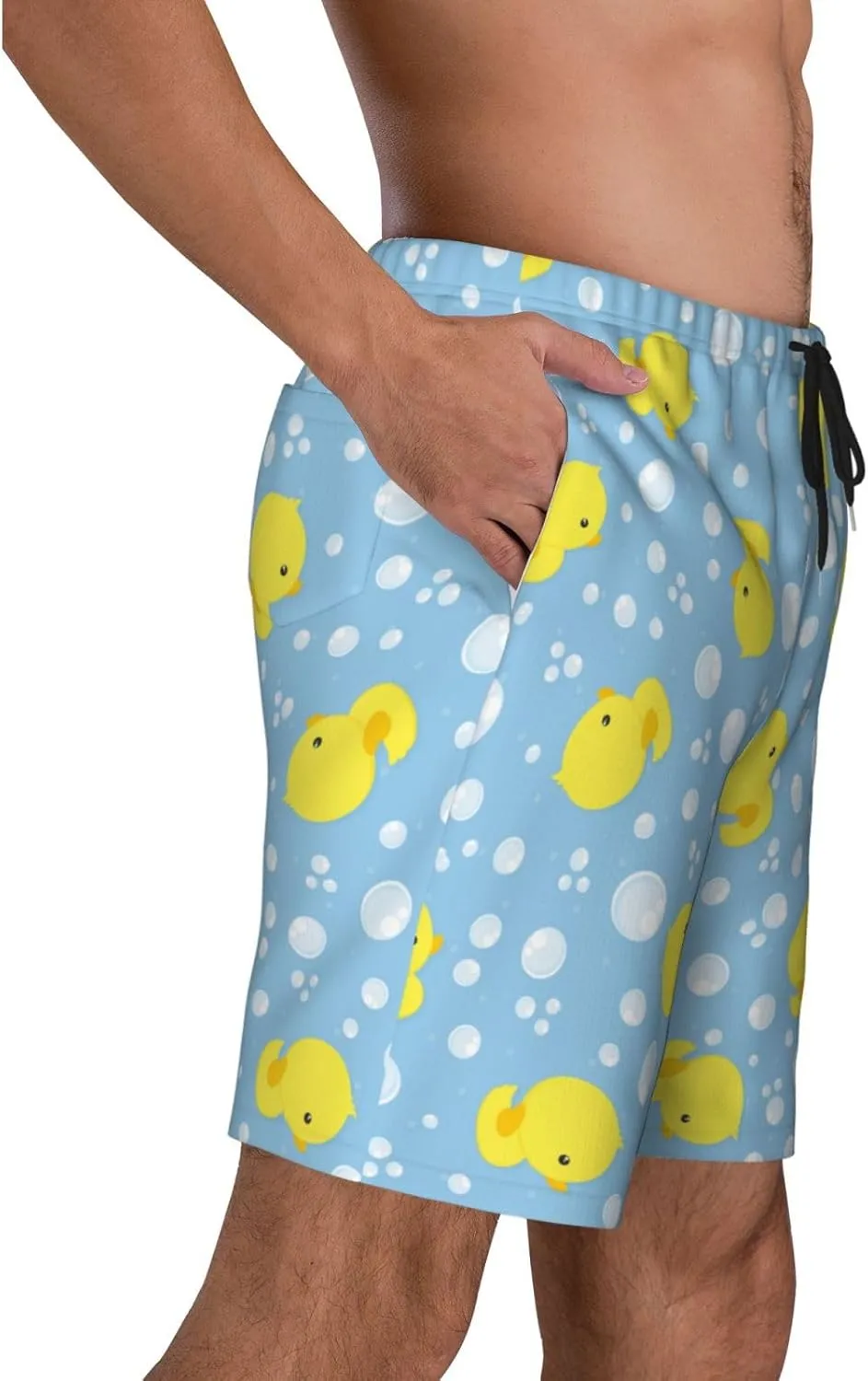 Mens Swim Trunks Quick Dry Swim Shorts with Mesh Lining Breathable Men's Beach Pants Swimwear Bathing Suits