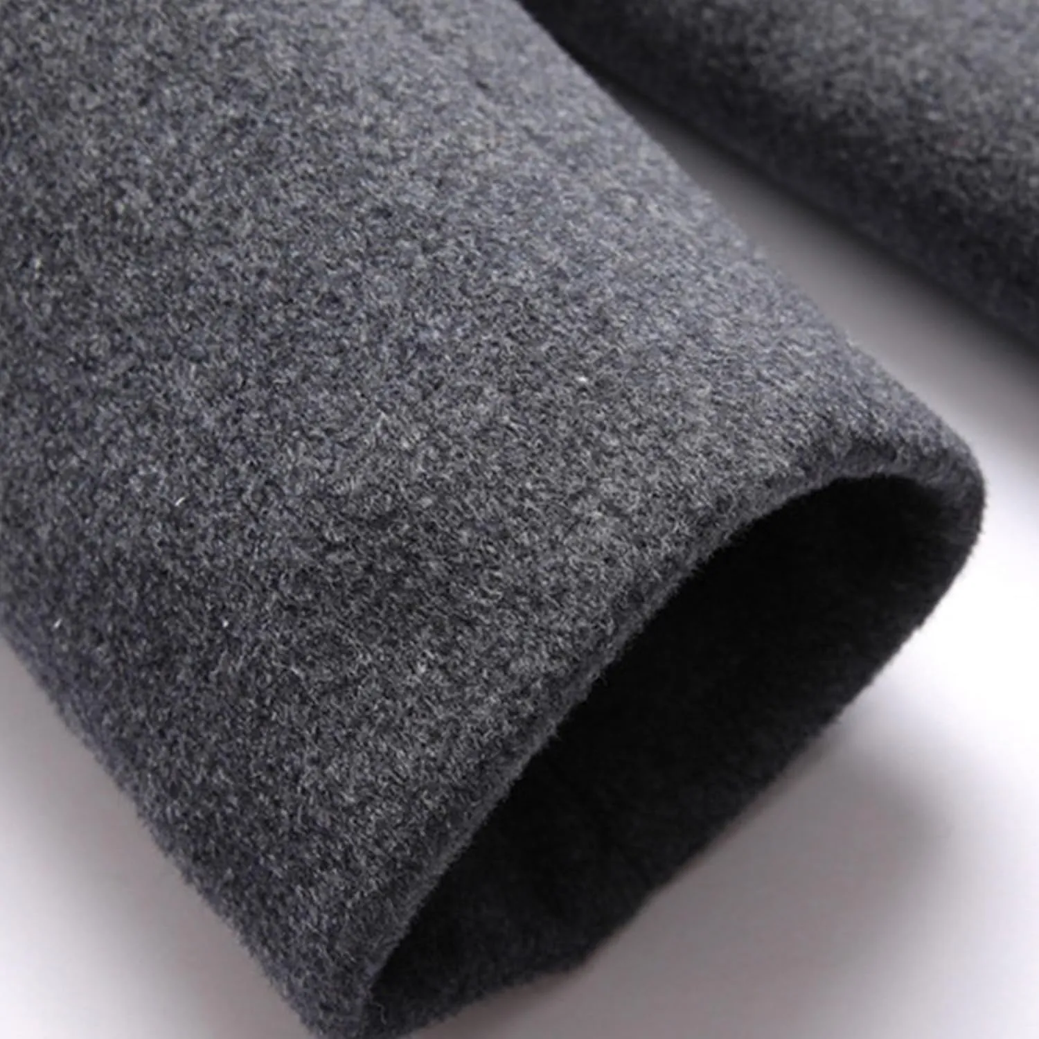 Men's Woollen Long Trench Hoodie Winter Wool Blend Jacket Overcoat Zip Up Top Coat Stylish Warm Pea Coats