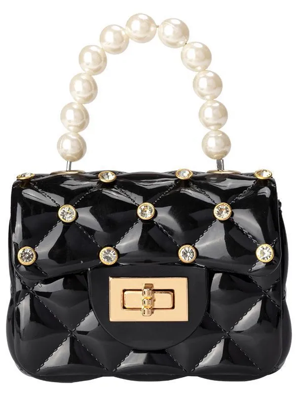 Mini Jelly Rhinestone Crossbody Purse