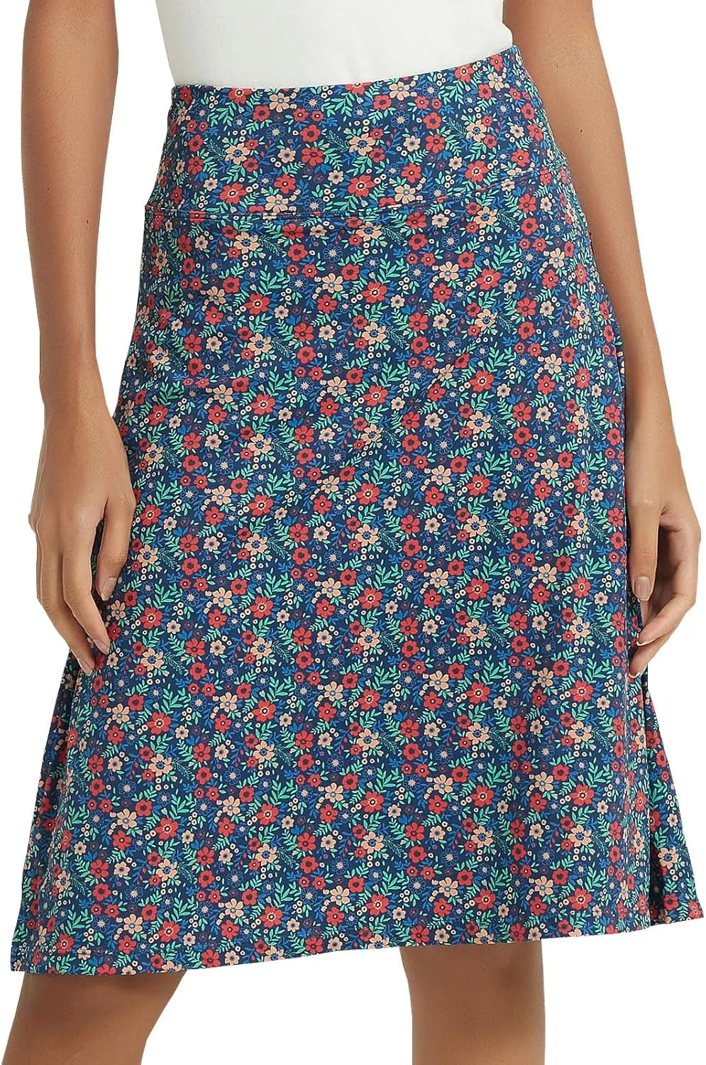 NOOYME 24" Skorts Modest for Women with Pockets Midi Knee Length Athletic Skirts