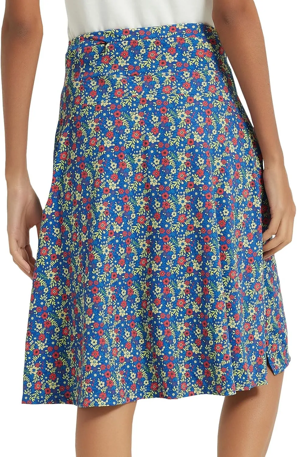 NOOYME 24" Skorts Modest for Women with Pockets Midi Knee Length Athletic Skirts
