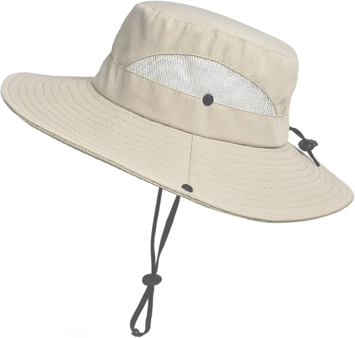 NPJY Sun Hats for Women Men 3 Wide Brim UPF 50  Fishing Beach Bucket Hats