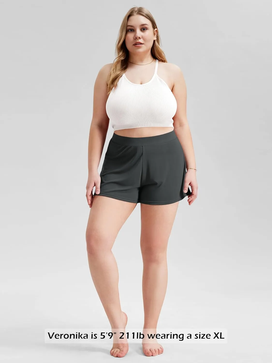 ODODOS 2-Pack Ultra-Soft Modal Lounge Shorts for Women  Lightweight & Breathable Sleepwear, 3" Inseam