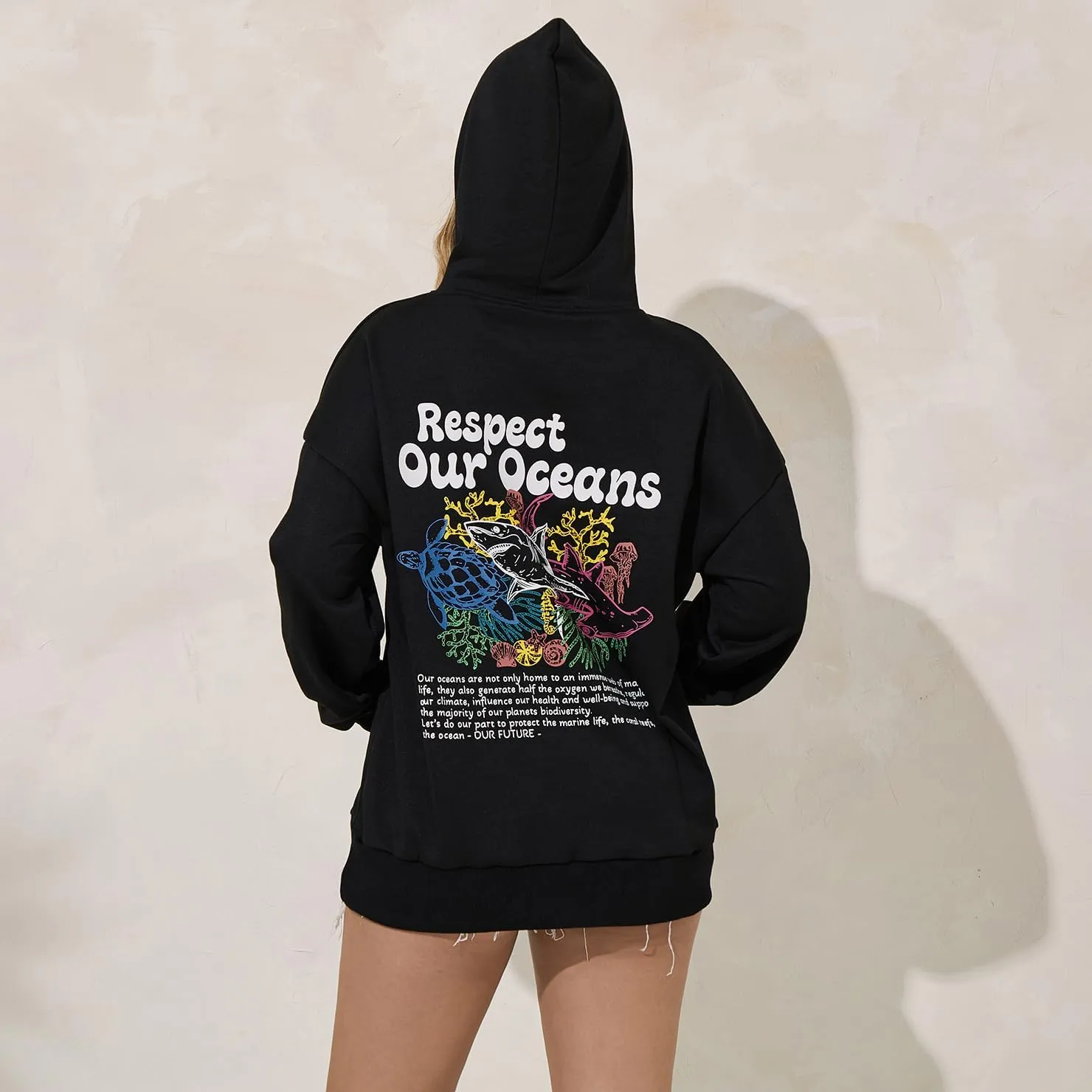 Oversized Graphic Hoodies for Teen Girl Women Cute Y2k Letter Flower Pullover Tops Aesthetic Preppy Sweatshirts
