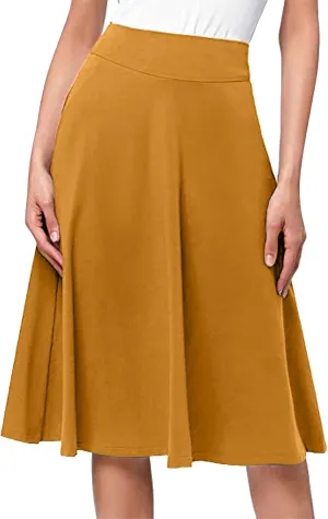 Pleated Skirt and Top Set for Women Solid Mid Length Skirts High Waist Basic Flare Rise Summer 2023 Dress Modest Robe
