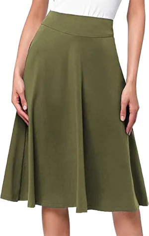 Pleated Skirt and Top Set for Women Solid Mid Length Skirts High Waist Basic Flare Rise Summer 2023 Dress Modest Robe