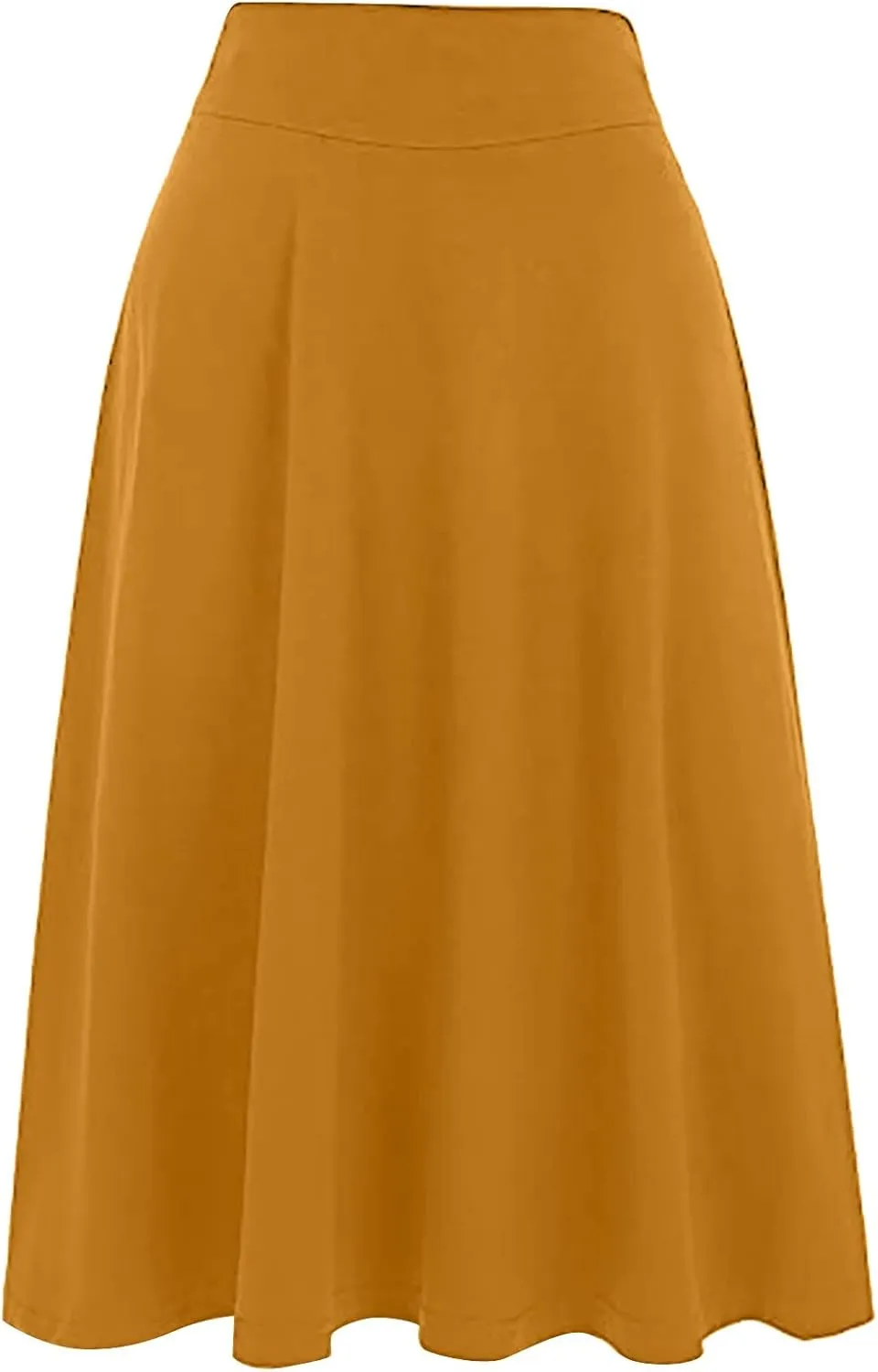 Pleated Skirt and Top Set for Women Solid Mid Length Skirts High Waist Basic Flare Rise Summer 2023 Dress Modest Robe
