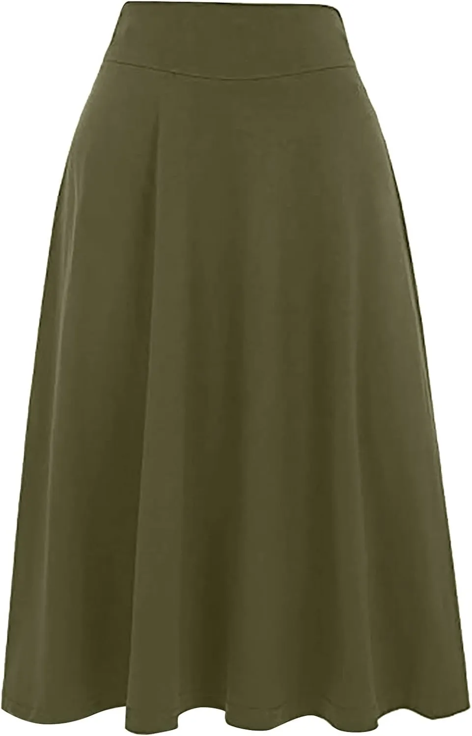 Pleated Skirt and Top Set for Women Solid Mid Length Skirts High Waist Basic Flare Rise Summer 2023 Dress Modest Robe