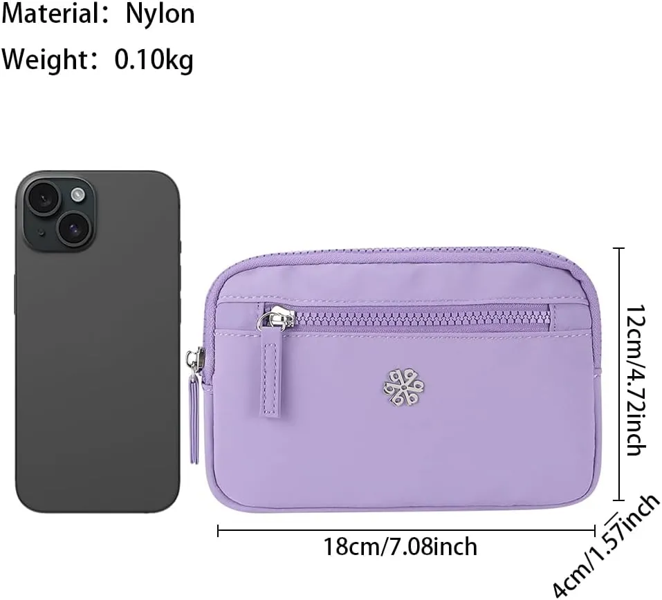 questAll Lightweight Waterproof Nylon RFID Wristlet Wallet for Women, Multi-Functional Travel Pouch, Practical Design 9103
