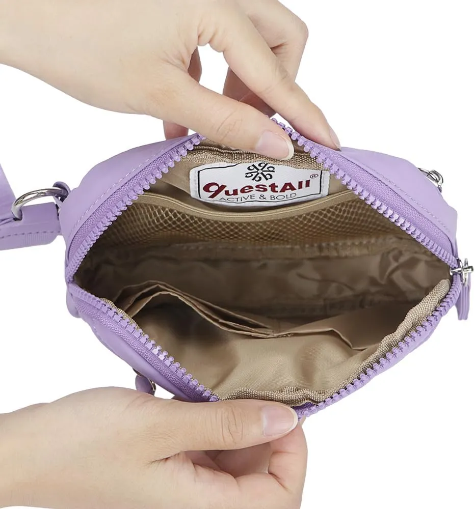questAll Lightweight Waterproof Nylon RFID Wristlet Wallet for Women, Multi-Functional Travel Pouch, Practical Design 9103