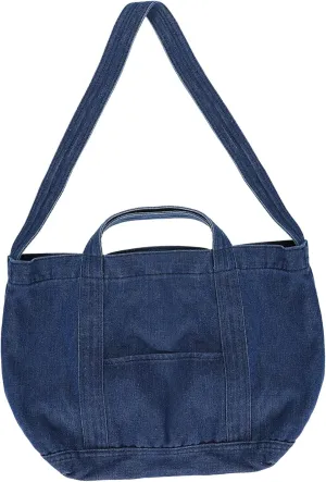 Retro Style Shoulder Bag Women's Crossbody Bag Denim Fabric Chic and Stylish