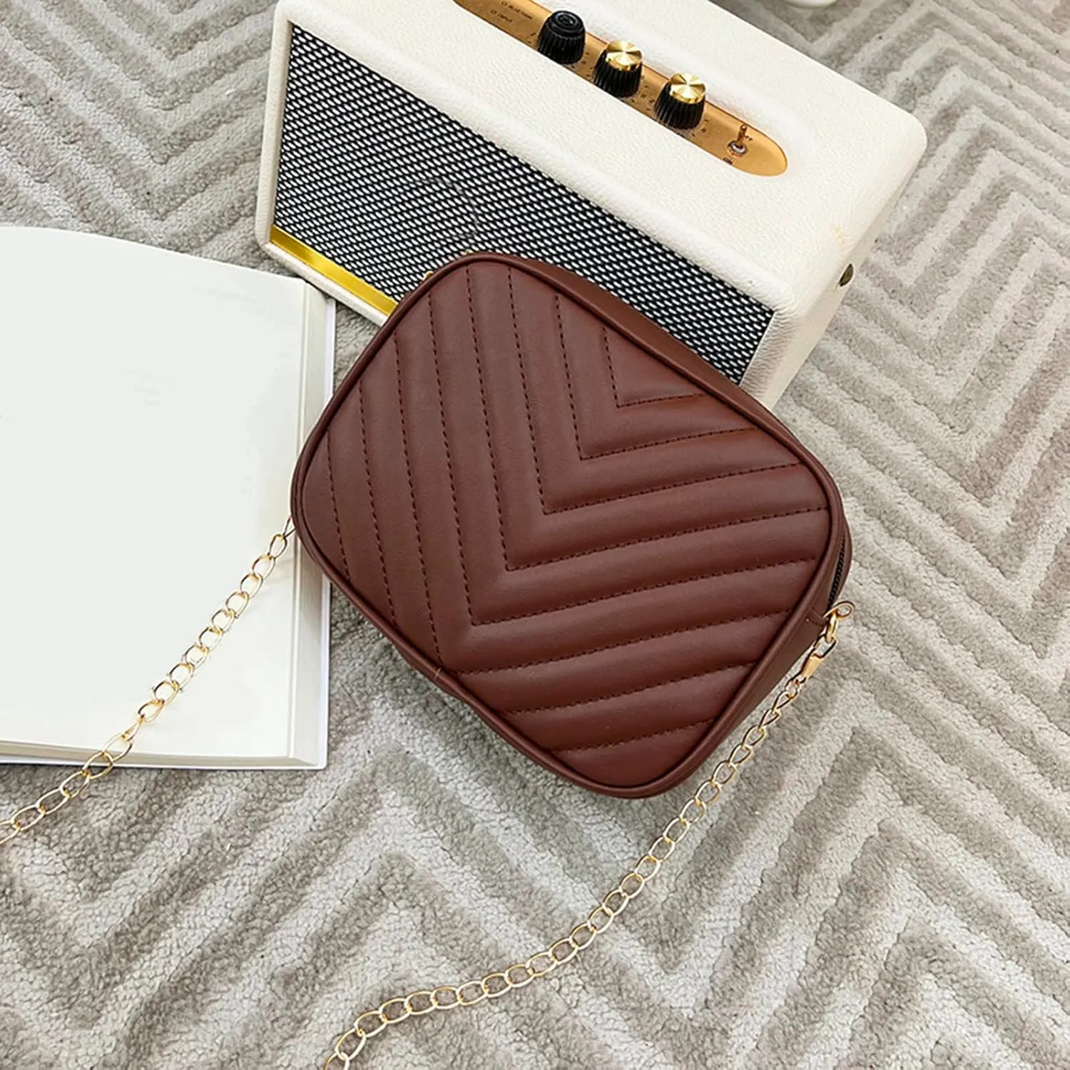 Shoulder Bag for Women Women Messenger Bag Fashion Simple Trend Chain Shoulder Purse Practical