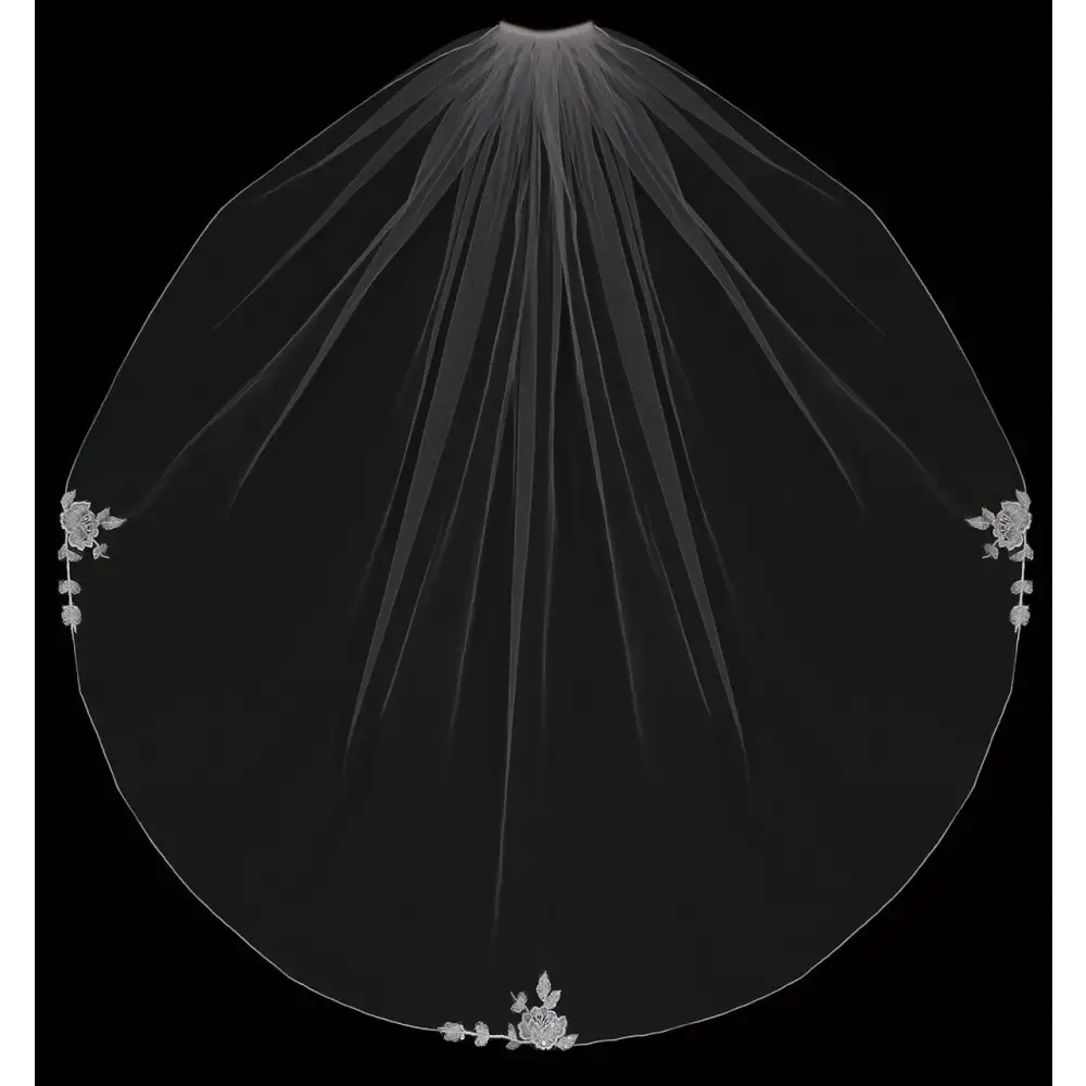 Single Tier Bridal Veil | V2386SF