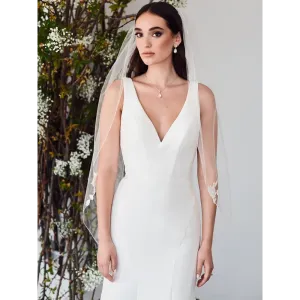 Single Tier Bridal Veil | V2386SF