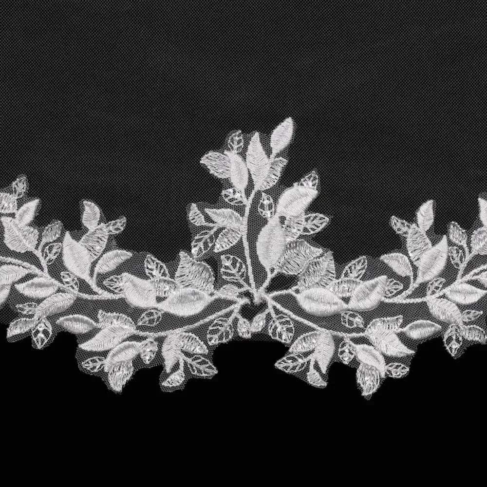 Single Tier Bridal Veil | V2390SF