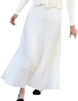Solid Holiday Skirts for Women A Line High Waisted Dress Color Pleated Rise Summer 2023 Renaissance Skirt Modest Robe