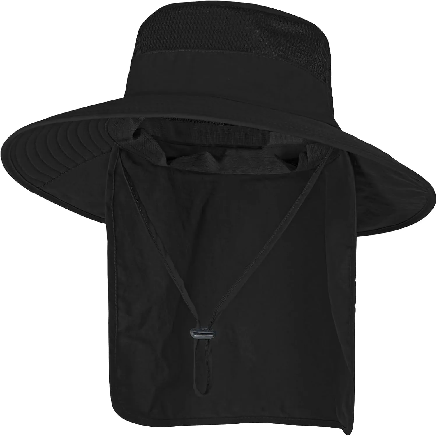 Sun Hats for Men Women Fishing Hat UPF 50  Breathable Wide Brim Bucket Hats Summer UV Protection Safari Hat with Neck Flap