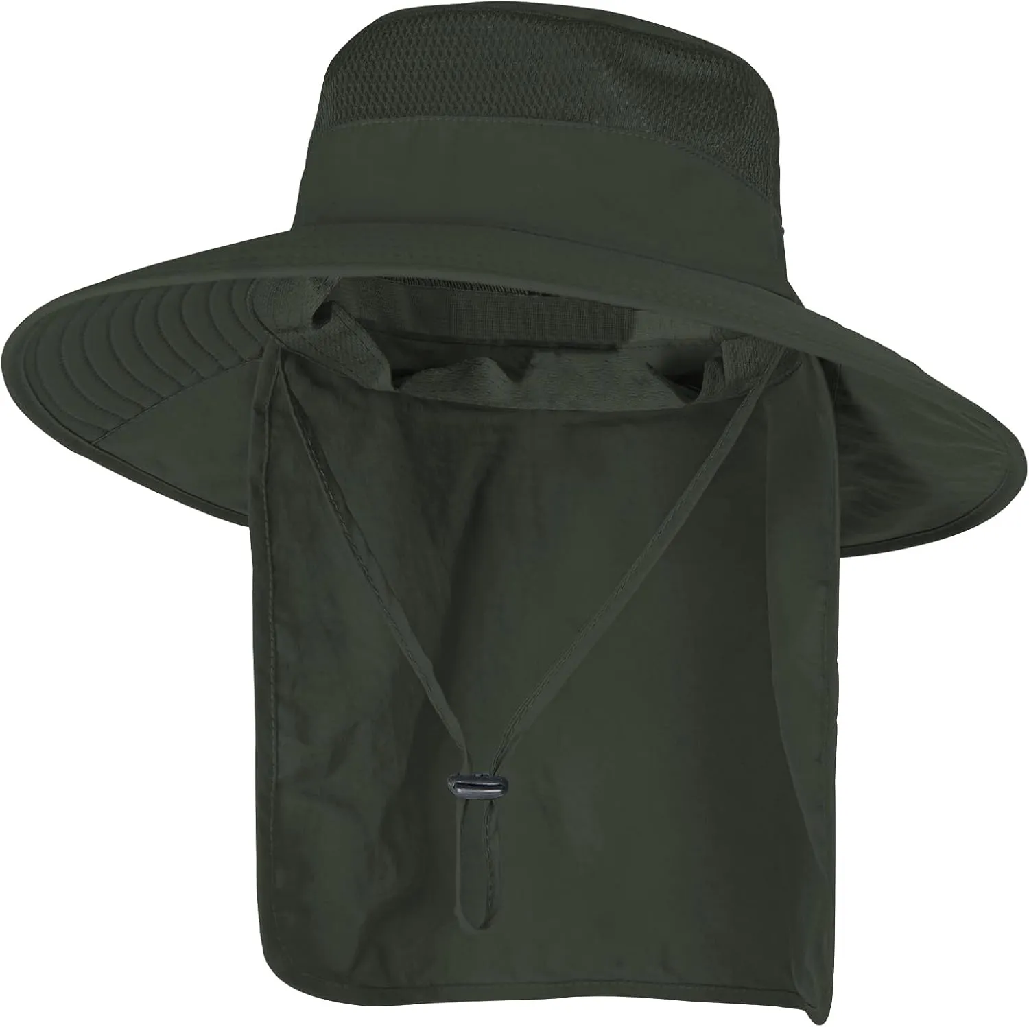 Sun Hats for Men Women Fishing Hat UPF 50  Breathable Wide Brim Bucket Hats Summer UV Protection Safari Hat with Neck Flap