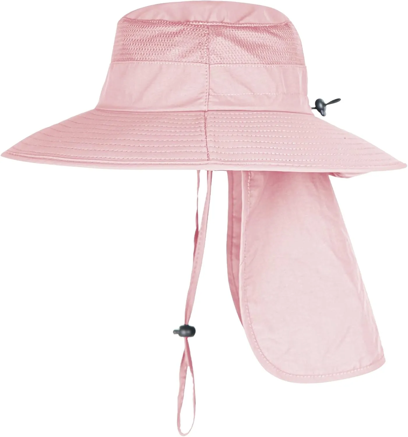 Sun Hats for Men Women Fishing Hat UPF 50  Breathable Wide Brim Bucket Hats Summer UV Protection Safari Hat with Neck Flap