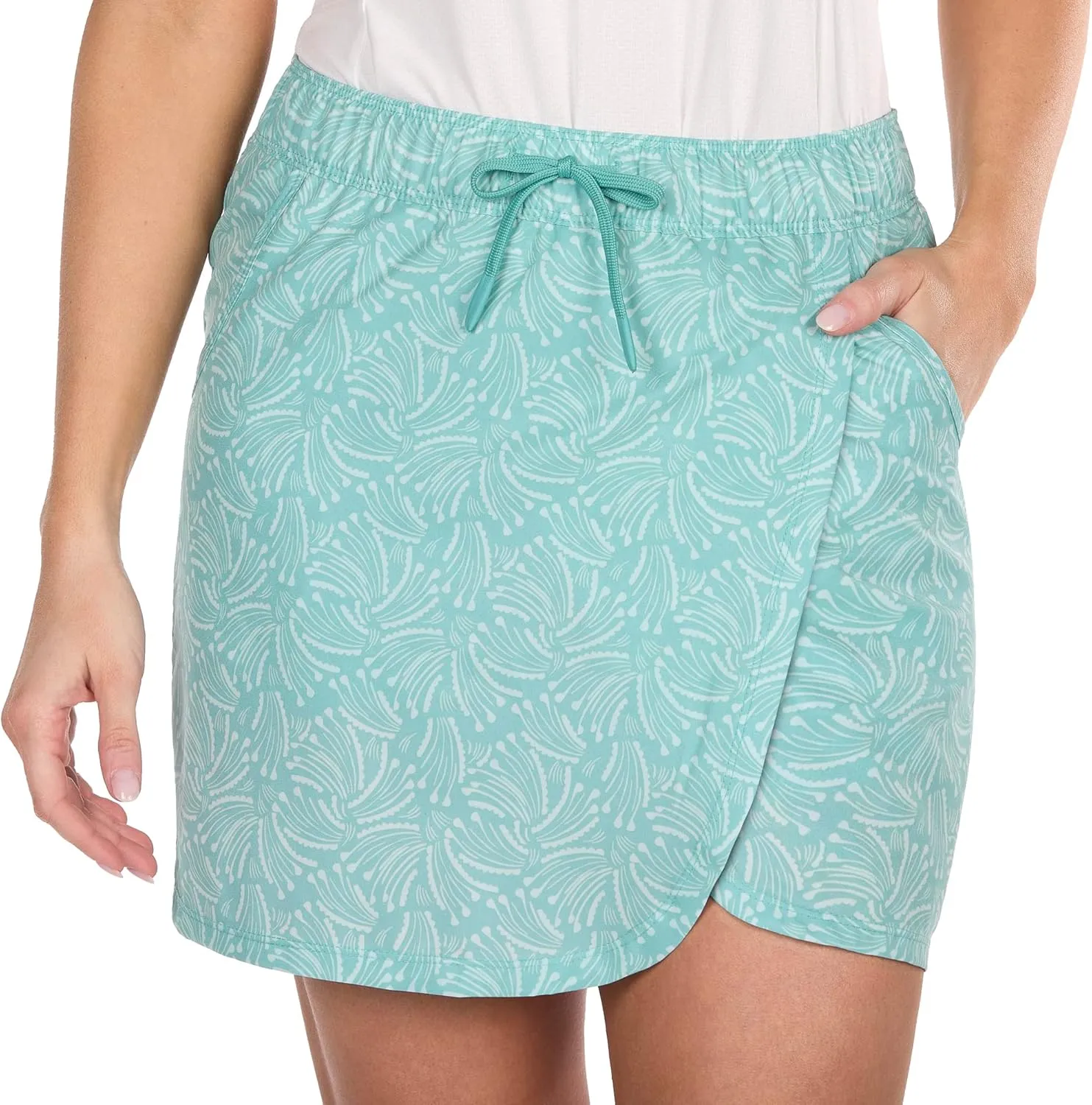 The American Outdoorsman Womens Casual Skort with Pockets Breathable Skirt with Shorts Lining
