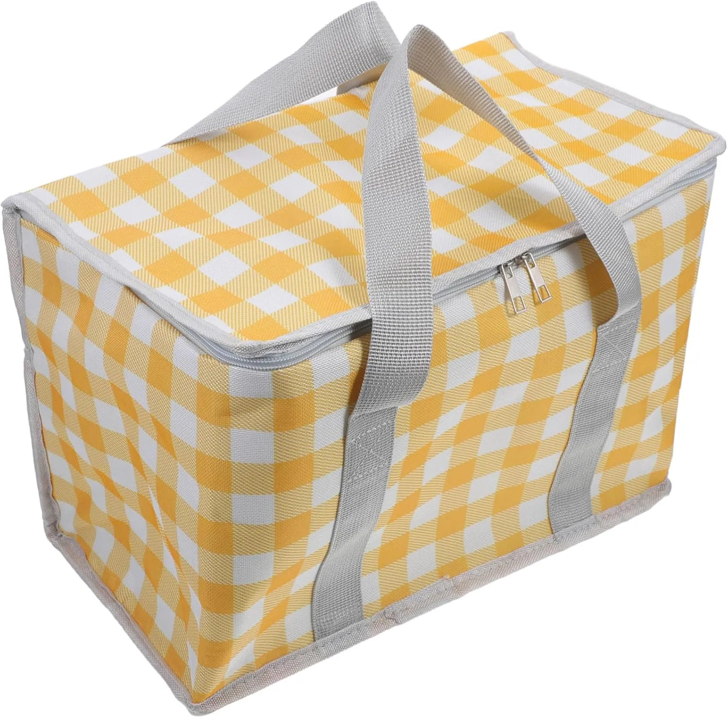 Thermal Insulated Grocery Tote Bag Reusable Bag for Cold Hot Foods Shopping