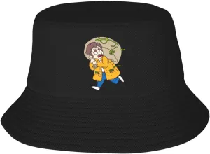 Thieves with A Bag of Money Bucket Hat for Women Men Bucket Hats Summer Sun Hats Beach Travel Fishing Golf Cap Black