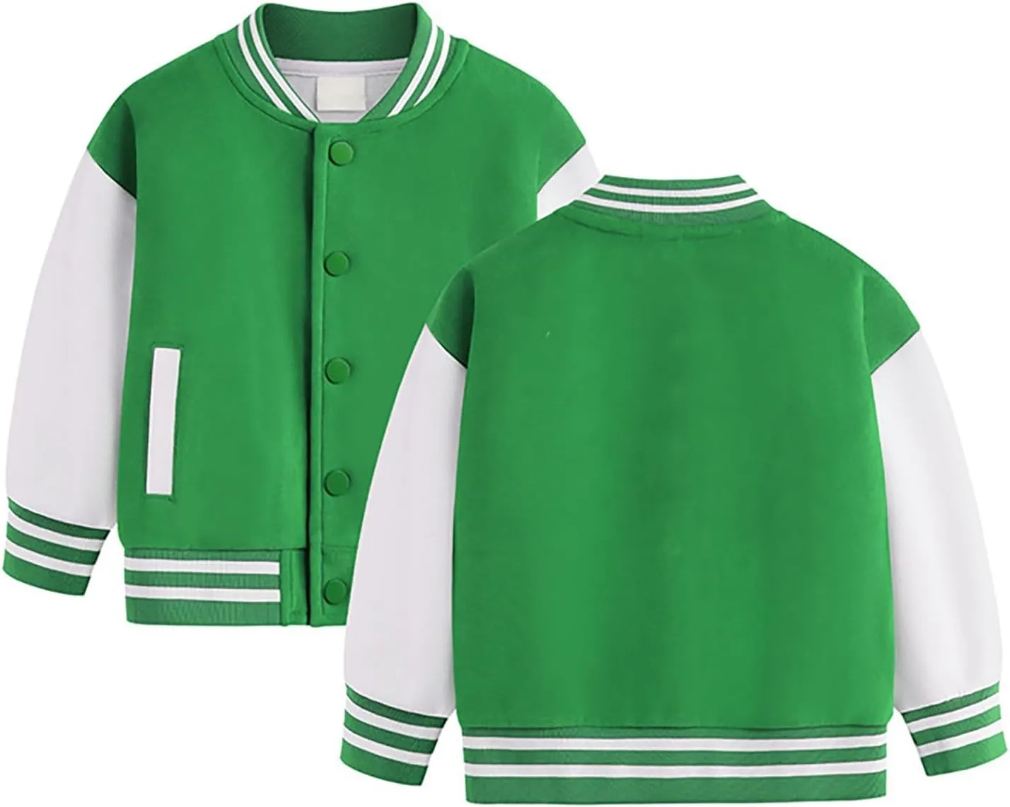 Toddler Baby Boy Girl Baseball Jacket Y2 Varsity Bomber Jackets Print Color Block Button Letterman