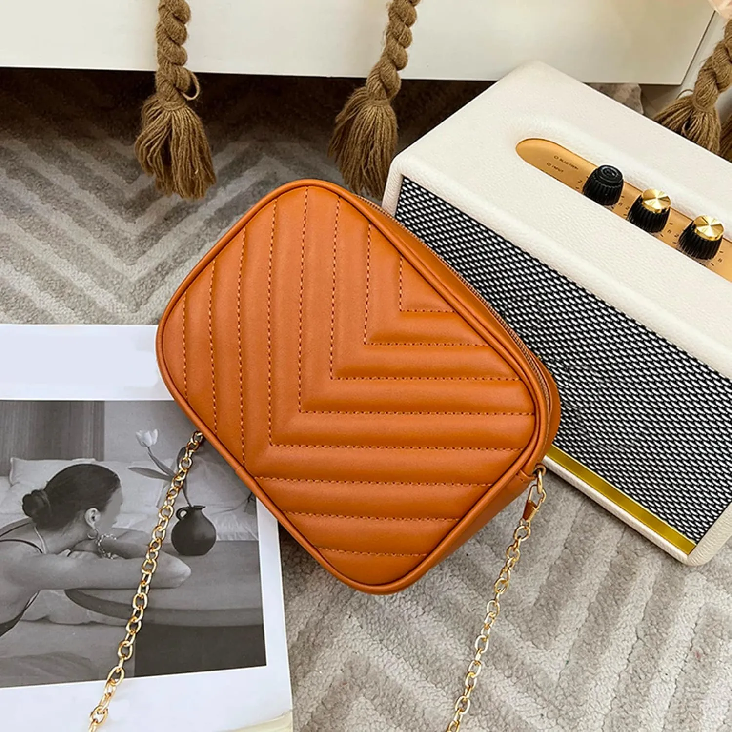 Tote Bag for Women Women Messenger Bag Fashion Simple Trend Chain Shoulder Bag Purse Practical