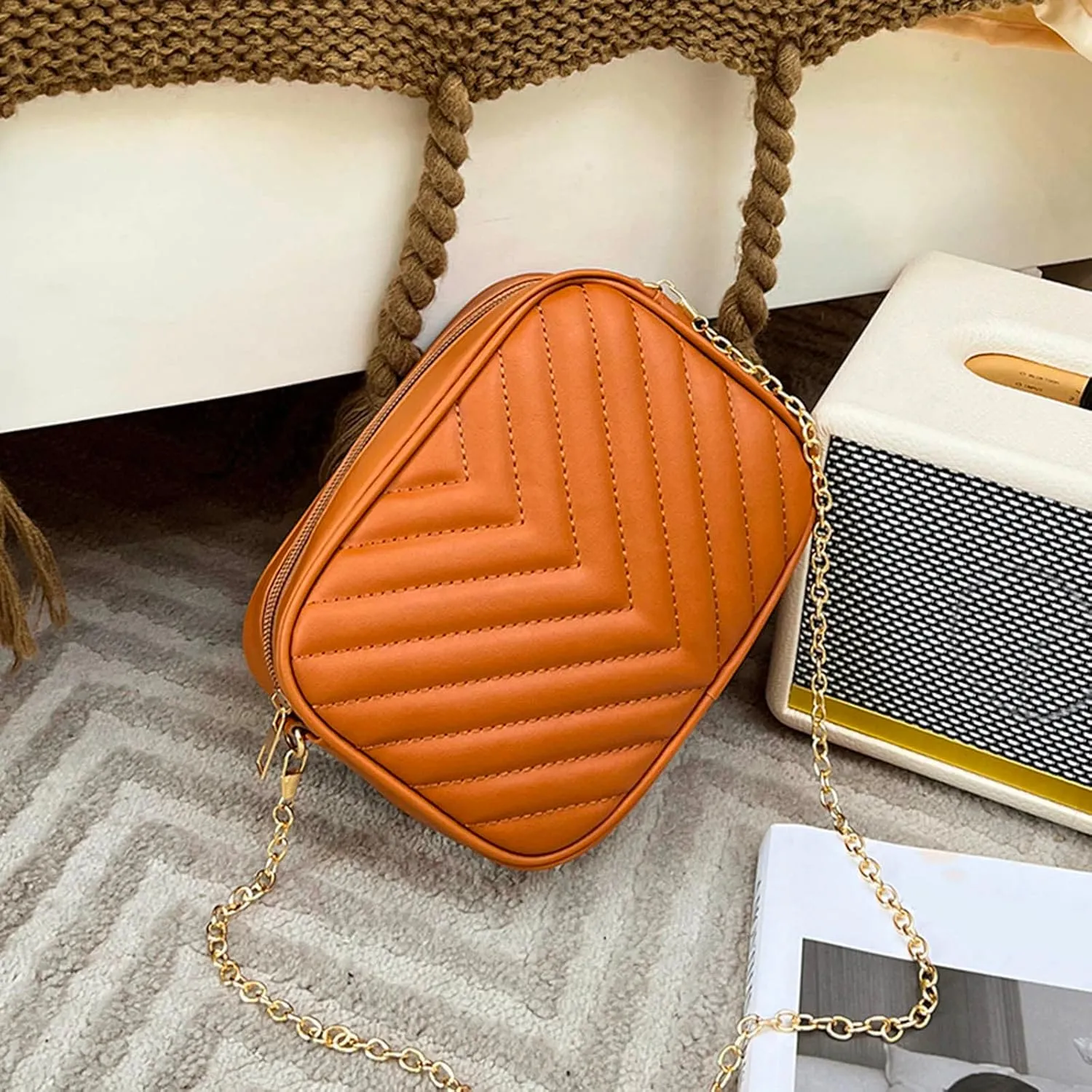 Tote Bag for Women Women Messenger Bag Fashion Simple Trend Chain Shoulder Bag Purse Practical