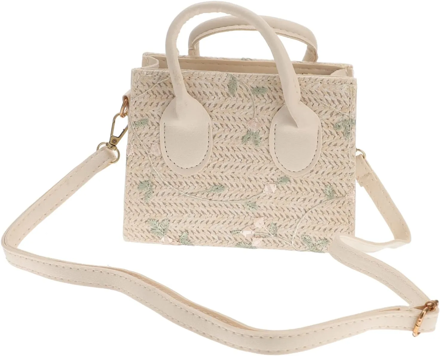 VANZACK Bucket Pouch Shoulder Bag Hand Woven Straw Handbag Trendy and Practical for Beach and Everyday