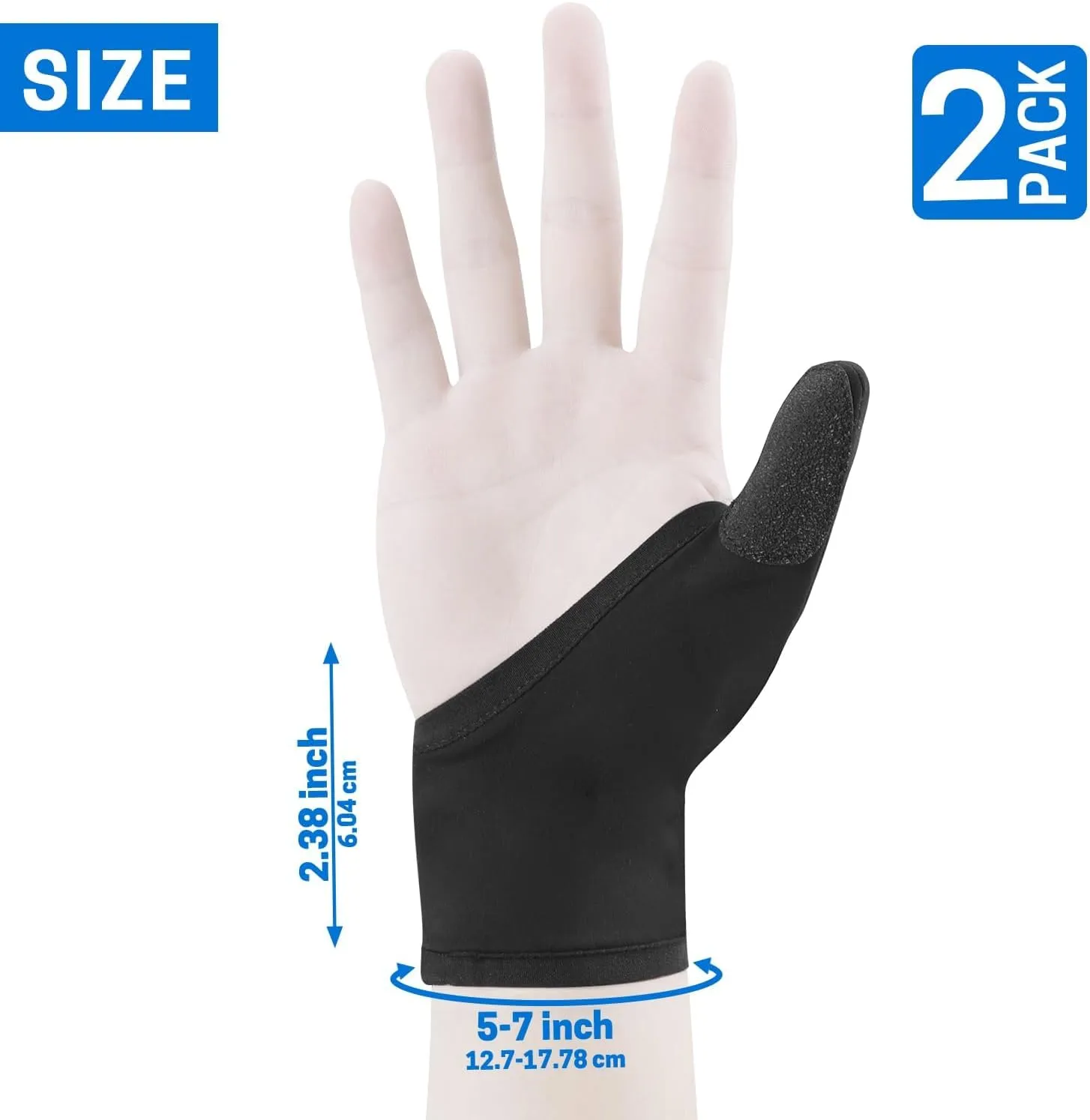 VISEMAN Bowling Thumb Saver Protector Sets, Lightweight Bowling Thumb Guard Sock, Right Handed Bowling Gloves