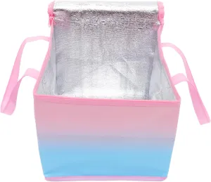 VOSAREA Capacity Zipper Insulated Bag Multi Functional Cold Food Pouch for Take Out Portable Thermal Tote for Shopping Picnic and Food Easy to Fold and Store
