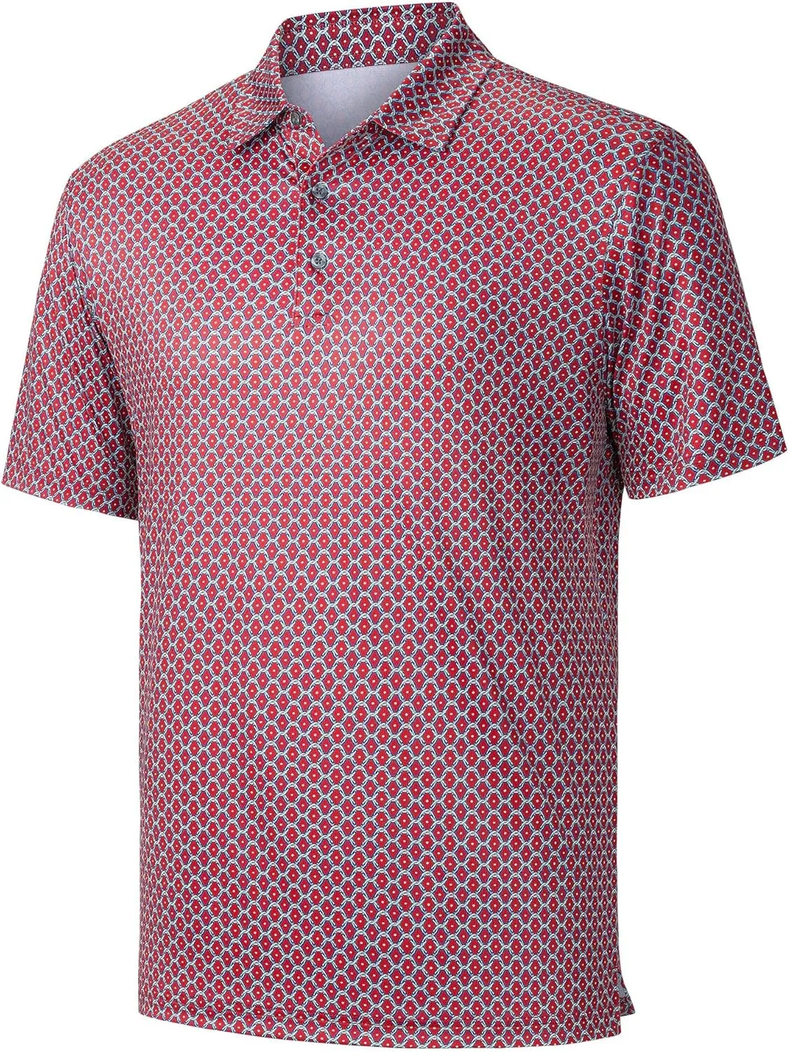 Willit Men's Golf Polo Shirts Short Sleeve Quick Dry Performance Moisture Wicking Print Casual