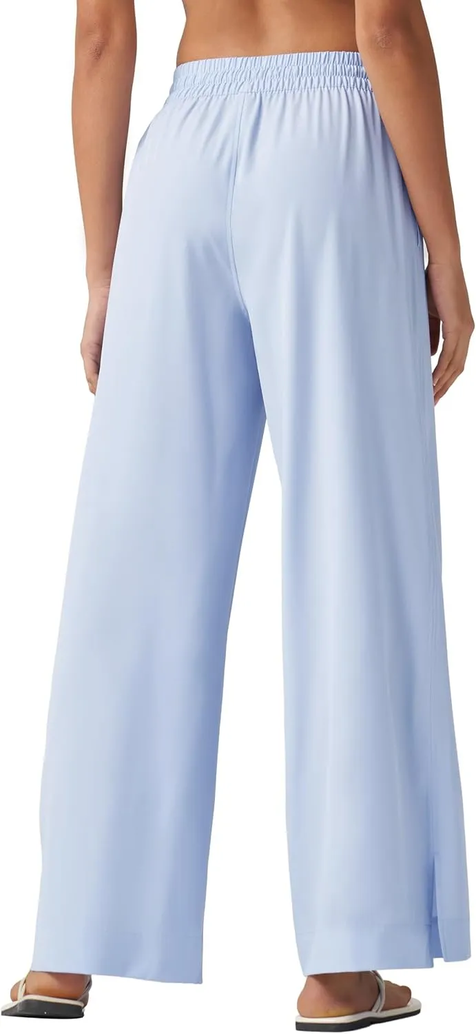 Willit Women's Wide Leg Pants Swim Beach Pants UPF 50  Lightweight Travel Quick Dry Sun Protective 29" 31"