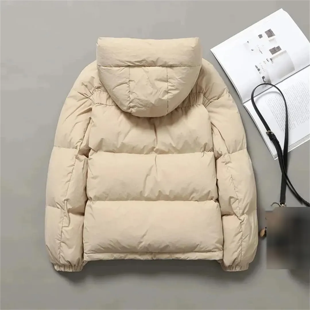 Winter Jacket Women Casual Hooded Cotton Coats Thicken Warm Down Cotton Parkas Puffer Coat Zipper Padded Outwear