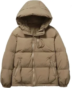 Winter Jacket Women Casual Hooded Cotton Coats Thicken Warm Down Cotton Parkas Puffer Coat Zipper Padded Outwear