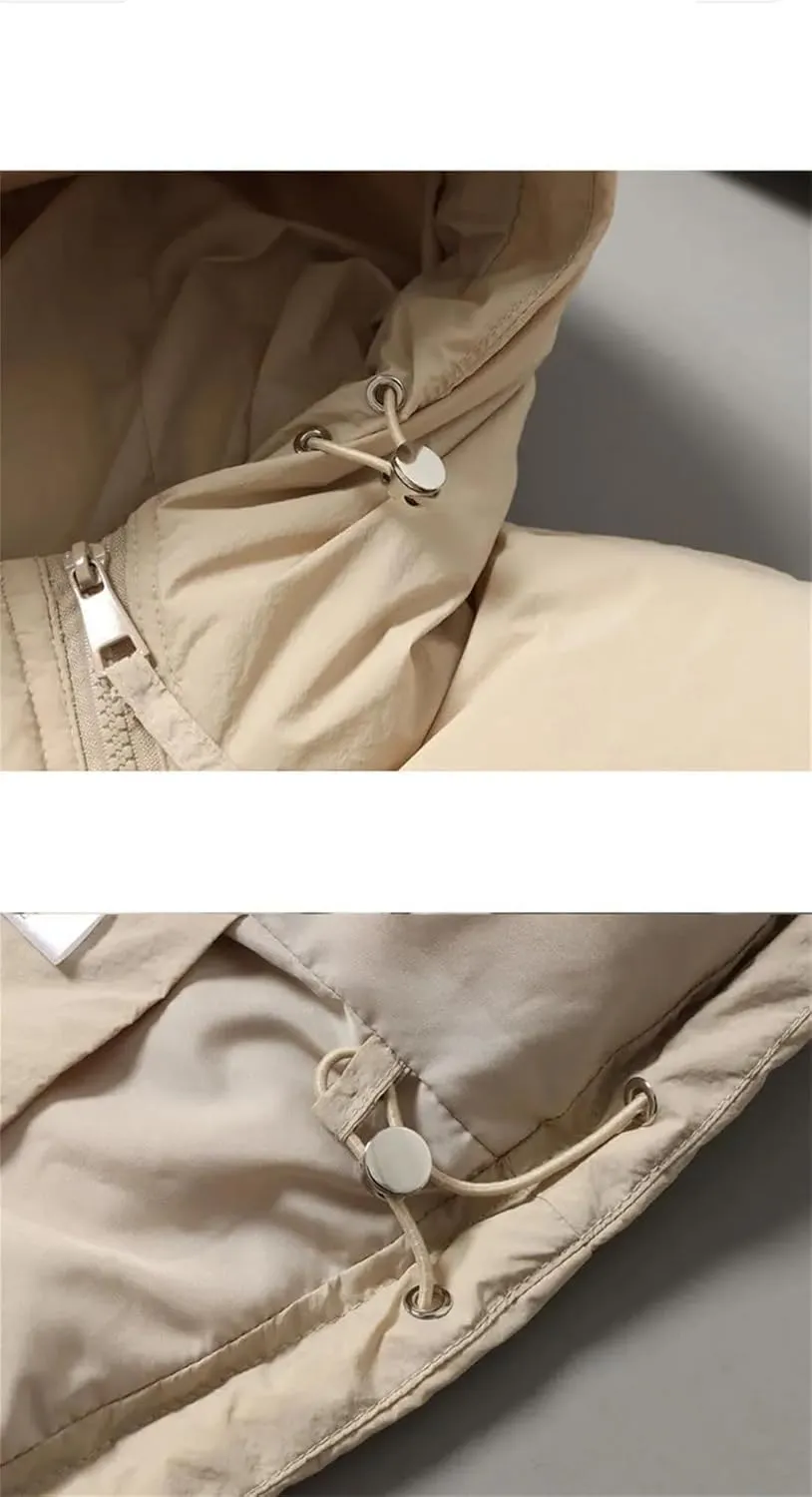 Winter Jacket Women Casual Hooded Cotton Coats Thicken Warm Down Cotton Parkas Puffer Coat Zipper Padded Outwear