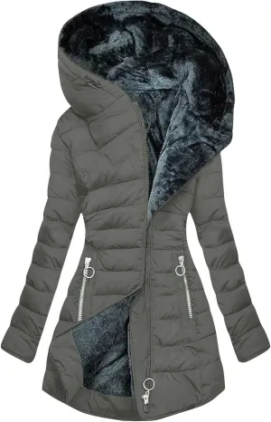 with Faux fur Removable Hood Lapel Collar Long Sleeve Jacket Vintage Thicken Coat Jacket Warm Baggy Short Down Coats