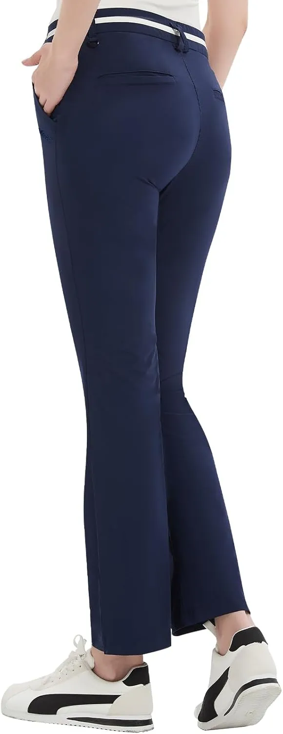 Women Golf Pants with Pockets Spring Summer 4-Way Stretch Lightweight Quick Dry Casual Pants Athletic UPF 50 