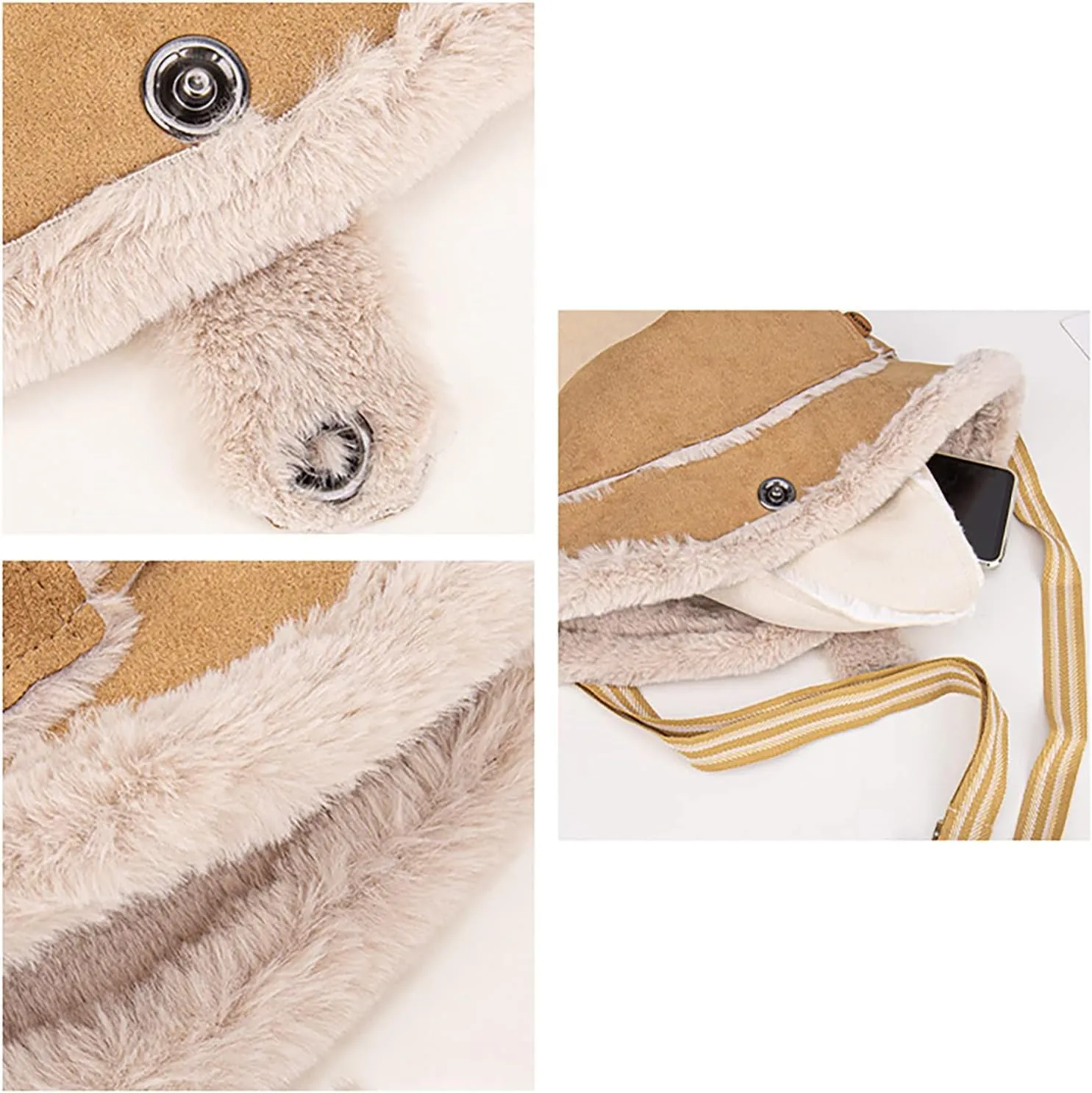 Women Men Fleece Warm Thick Fisherman's Cap Suede Leather Bucket Hats Windproof Inclining Bag Fisherman Hat
