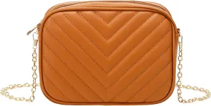 Women Messenger Bag Fashion Simple Trend Chain Shoulder Bag Purse Practical Teal Messenger Bags (Brown, One Size)
