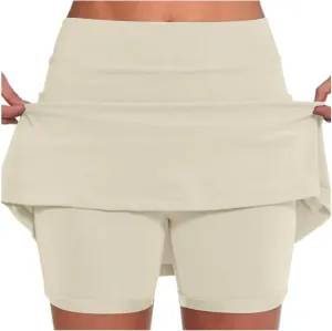 Women Mini Skirt Summer Casual Skorts for Tennis Golf A Line High Waisted Skirts with Pockets