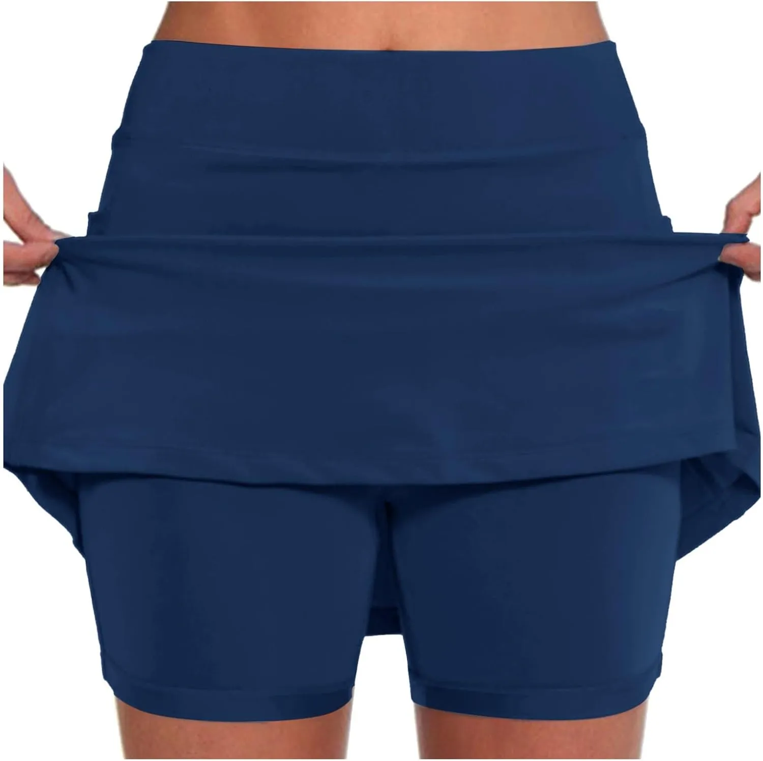 Women Skorts with Pockets Golf Tennis Skirt High Waisted Athletic Skort Casual Summer Mini Skirt with Shorts