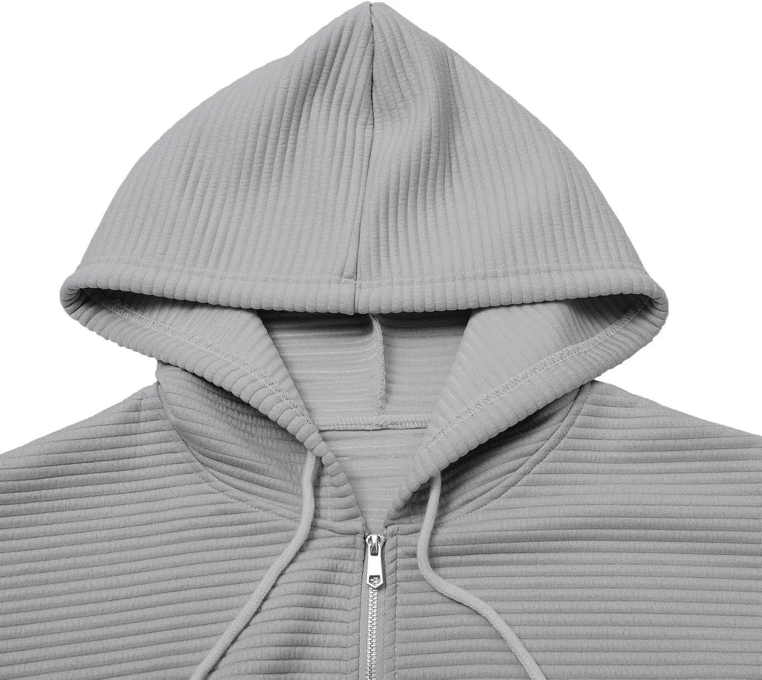 Women Zip Up Hoodie Long Sleeve Hooded Oversized Sweatshirts Y2K Jacket with Pockets Casual Drawstring Fall Coat