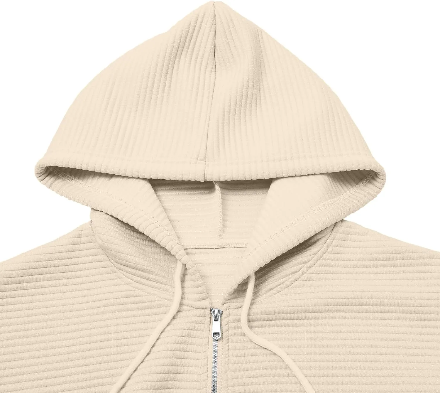 Women Zip Up Hoodie Long Sleeve Hooded Oversized Sweatshirts Y2K Jacket with Pockets Casual Drawstring Fall Coat