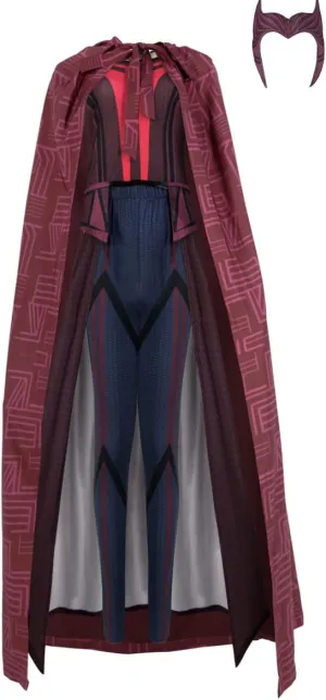 Women's Cosplay Costume Witch Costume Cloak Tops Pants with Headpiece for Halloween Outfits