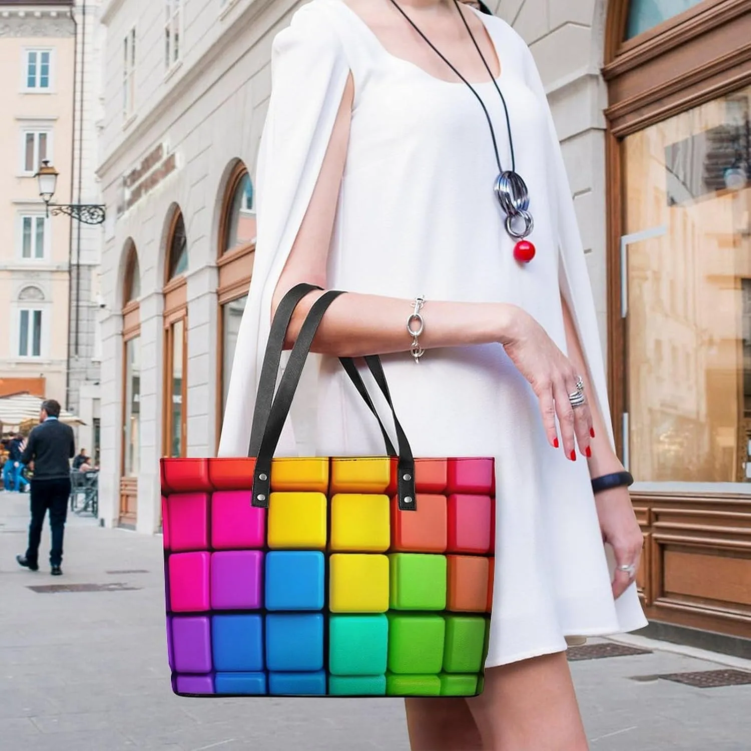 Women's Elegant Leather Shoulder Bag Casual Chic Handbag For Daily Use