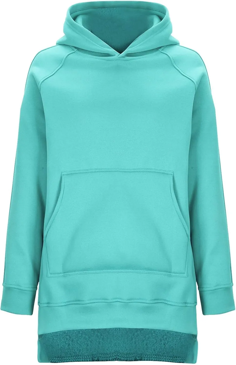 Womens Hoodies Oversized Soild Long Sleeve Pullover Hooded Sweatshirt Casual Loose Outfits 2024 Fall Clothes
